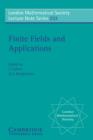 Finite Fields and Applications : Proceedings of the Third International Conference, Glasgow, July 1995 - Book