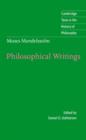Moses Mendelssohn: Philosophical Writings - Book