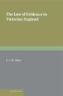 The Law of Evidence in Victorian England - Book