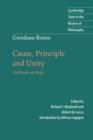 Giordano Bruno: Cause, Principle and Unity : And Essays on Magic - Book