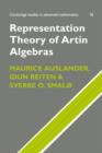 Representation Theory of Artin Algebras - Book