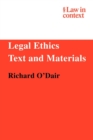Legal Ethics : Text and Materials - Book