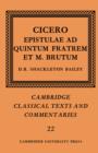 Cicero: Epistulae ad Quintum Fratrem et M. Brutum - Book