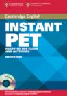 Instant PET Book and Audio CD Pack : Ready-to-Use Tasks and Activities - Book