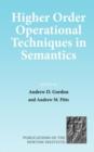 Higher Order Operational Techniques in Semantics - Book