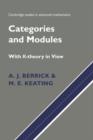 Categories and Modules with K-Theory in View - Book