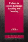 Culture in Second Language Teaching and Learning - Book