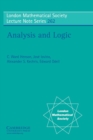 Analysis and Logic - Book