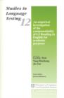 An Empirical Investigation of the Componentiality of L2 Reading in English for Academic Purposes - Book