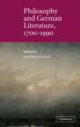 Philosophy and German Literature, 1700-1990 - Book