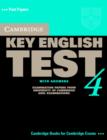 Cambridge Key English Test 4 Student's Book with Answers - Book