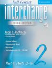 Interchange Third Edition Full Contact Level 2 Part 4 Units 13-16 - Book