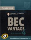 Cambridge BEC 4 Vantage Student's Book with answers : Examination Papers from University of Cambridge ESOL Examinations - Book