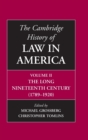 The Cambridge History of Law in America - Book