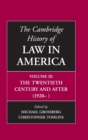 The Cambridge History of Law in America - Book