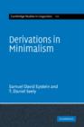 Derivations in Minimalism - Book
