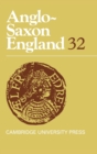 Anglo-Saxon England: Volume 32 - Book
