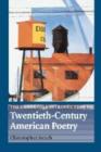 The Cambridge Introduction to Twentieth-Century American Poetry - Book
