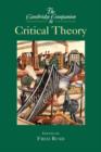 The Cambridge Companion to Critical Theory - Book