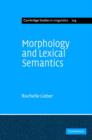 Morphology and Lexical Semantics - Book