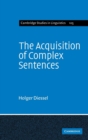 The Acquisition of Complex Sentences - Book