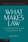 What Makes Law : An Introduction to the Philosophy of Law - Book