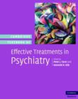 Cambridge Textbook of Effective Treatments in Psychiatry - Book