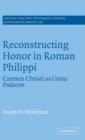 Reconstructing Honor in Roman Philippi : Carmen Christi as Cursus Pudorum - Book