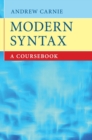 Modern Syntax : A Coursebook - Book