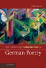 The Cambridge Introduction to German Poetry - Book