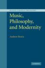 Music, Philosophy, and Modernity - Book