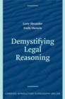 Demystifying Legal Reasoning - Book