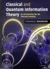 Classical and Quantum Information Theory : An Introduction for the Telecom Scientist - Book