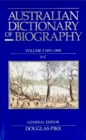 Australian Dictionary of Biography V3 - Book