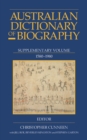 Australian Dictionary Of Biography V7 - Book