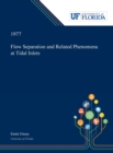 Flow Separation and Related Phenomena at Tidal Inlets - Book