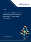 Maintenance and Suppression of Responding Under Concurrent Schedules of Electric-shock Presentation. - Book