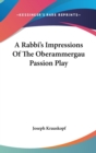 A RABBI'S IMPRESSIONS OF THE OBERAMMERGA - Book