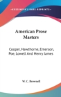 AMERICAN PROSE MASTERS: COOPER, HAWTHORN - Book