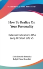 HOW TO REALIZE ON YOUR PERSONALITY: EXTE - Book