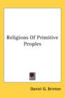 RELIGIONS OF PRIMITIVE PEOPLES - Book