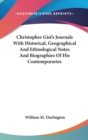 CHRISTOPHER GIST'S JOURNALS WITH HISTORI - Book