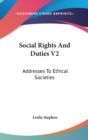 SOCIAL RIGHTS AND DUTIES V2: ADDRESSES T - Book