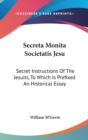 Secreta Monita Societatis Jesu - Book