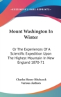 Mount Washington In Winter - Book