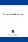 TECHNIQUE OF SUCCESS - Book