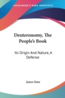 DEUTERONOMY, THE PEOPLE'S BOOK: ITS ORIG - Book