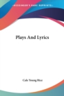 PLAYS AND LYRICS - Book