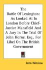 THE BATTLE OF LEXINGTON: AS LOOKED AT IN - Book