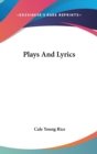 PLAYS AND LYRICS - Book